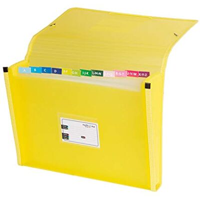 Grafoplás 02963060- mapp uppdelning med fuelle. Foolscap, gul Grafoplás 02963060- mapp uppdelning med fuelle. Foolscap, gul
