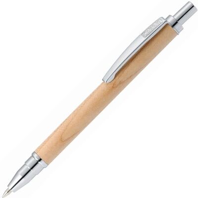Online Kulspetspenna Mini Wood Pen Maple, kulspetspenna av ädelt trä, utbytbar mässing, minimine format D1, skrivfärg svart, metallklämma, 1 styck Online Kulspetspenna Mini Wood Pen Maple, kulspetspenna av ädelt trä, utbytbar mässing, minimine format D1, skrivfärg svart, metallklämma, 1 styck