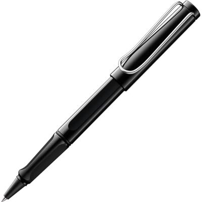 Lamy safari kulspetspenna 319 – praktisk rullskridsko i svart färg med ergonomiskt handtag och tidlös design – med bläckrulle M 63 svart – linjebredd M Lamy safari kulspetspenna 319 – praktisk rullskridsko i svart färg med ergonomiskt handtag och tidlös design – med bläckrulle M 63 svart – linjebredd M