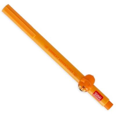 LEGAMI Gelpenna Lovely Friends, avtagbart och omkombinerbart dekorativt djur förhindrar rullning, orange bläck, fin spets 0,5 mm, tigertema LEGAMI Gelpenna Lovely Friends, avtagbart och omkombinerbart dekorativt djur förhindrar rullning, orange bläck, fin spets 0,5 mm, tigertema