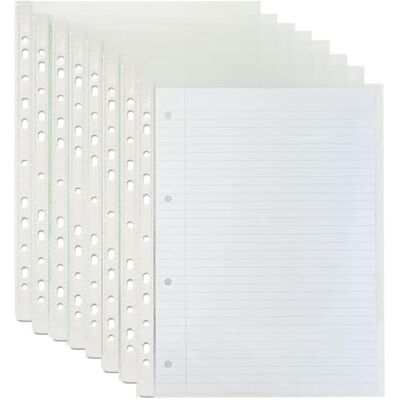 G4GADGET A4 plast värde 500 stansade stansfickor 10-15 ark 30 mikron för mappar arkivering plånböcker omslag (500) G4GADGET A4 plast värde 500 stansade stansfickor 10-15 ark 30 mikron för mappar arkivering plånböcker omslag (500)