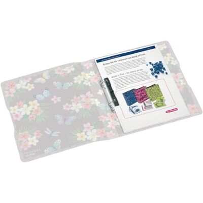 herlitz Ringbuch A4 gjord av PP, motiv: Ladylike Butterflies, 1 styck herlitz Ringbuch A4 gjord av PP, motiv: Ladylike Butterflies, 1 styck