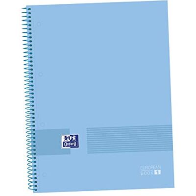 Oxford , A4-anteckningsbok, elegant, minimalistisk, 5 x 5 rutnät, inbunden, mikroperforerad, 80 ark, europeisk bok 1 färg periwinkle blå Oxford , A4-anteckningsbok, elegant, minimalistisk, 5 x 5 rutnät, inbunden, mikroperforerad, 80 ark, europeisk bok 1 färg periwinkle blå