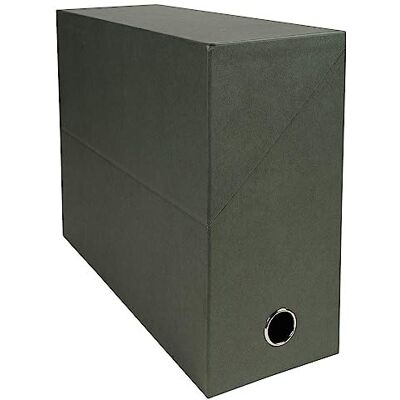 Exacompta Ref 83143E 1 transferbox för ekonomi 120 mm rygg Med metallögla För A4-format Mått 25,5 x 34 x 5 cm Mörkgrön färg Levereras monterad Exacompta Ref 83143E 1 transferbox för ekonomi 120 mm rygg Med metallögla För A4-format Mått 25,5 x 34 x 5 cm Mörkgrön färg Levereras monterad