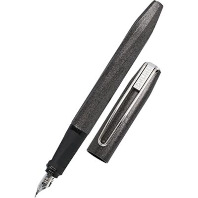 Online Reservoarpenna Slope metallic svart, patronfyllmedel med ergonomiskt handtag, högkvalitativ iridium fjäder medium, standardbläckpatroner, inkl. kombipatron, blå, för skola och kontor Online Reservoarpenna Slope metallic svart, patronfyllmedel med ergonomiskt handtag, högkvalitativ iridium fjäder medium, standardbläckpatroner, inkl. kombipatron, blå, för skola och kontor