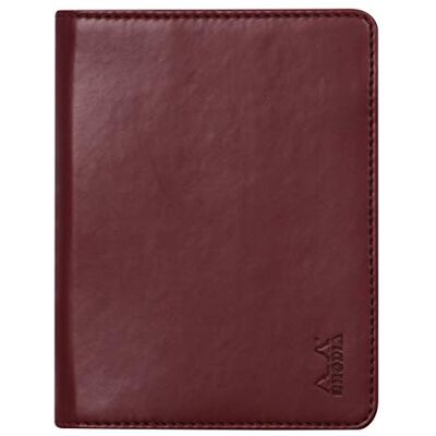 Rhodia 212008C rama anteckningsblock och dokumenthållarhäfte N°12 Lie de Vin för anteckningsblock eller B7-format anteckningsböcker (8,5 x 12 cm) premium italienskt fuskläder - Rhodia 212008C rama anteckningsblock och dokumenthållarhäfte N°12 Lie de Vin för anteckningsblock eller B7-format anteckningsböcker (8,5 x 12 cm) premium italienskt fuskläder -