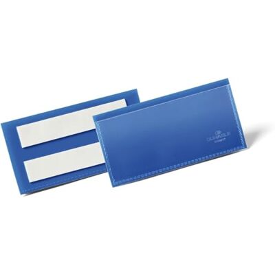 Durable 175907 Etiketthållare 100x38mm självhäftande, mörkblå, 50 stycken Durable 175907 Etiketthållare 100x38mm självhäftande, mörkblå, 50 stycken