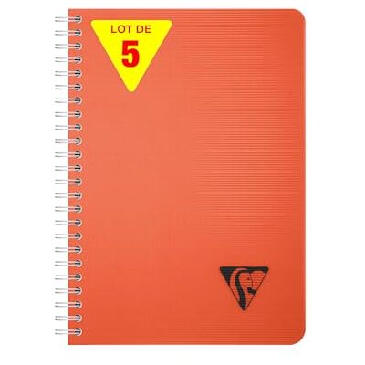 Clairefontaine 327503Cpack Linicolor carnet reliure intégrale 14,8x21cm 180p Q.5x5 ESSENCE Rouge garance PAQ DE 5 Clairefontaine 327503Cpack Linicolor carnet reliure intégrale 14,8x21cm 180p Q.5x5 ESSENCE Rouge garance PAQ DE 5
