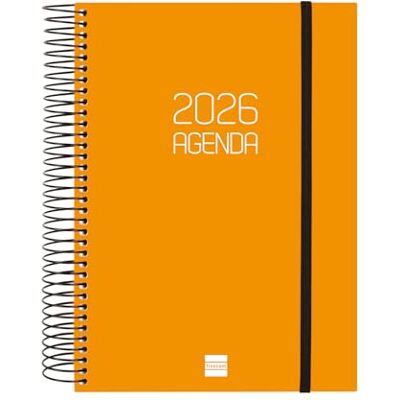 Finocam Dagbok 2026 1 dag januari december (12 månader) Årlig dagbok 2026 med elastiskt gummi Beta PP-lock – orange – portugisiska Finocam Dagbok 2026 1 dag januari december (12 månader) Årlig dagbok 2026 med elastiskt gummi Beta PP-lock – orange – portugisiska