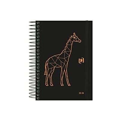 Oxford So Chic, Agenda 2023 2024 Dag Per sida, Extra lock, 12x18 cm, Spanska, Giraff Design Oxford So Chic, Agenda 2023 2024 Dag Per sida, Extra lock, 12x18 cm, Spanska, Giraff Design