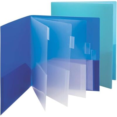Smead 10-Pocket Organizer, Letter Size, 2 per Pack, 1 Each of Dark Blue and Teal (89204) (Pack of 1) Smead 10-Pocket Organizer, Letter Size, 2 per Pack, 1 Each of Dark Blue and Teal (89204) (Pack of 1)
