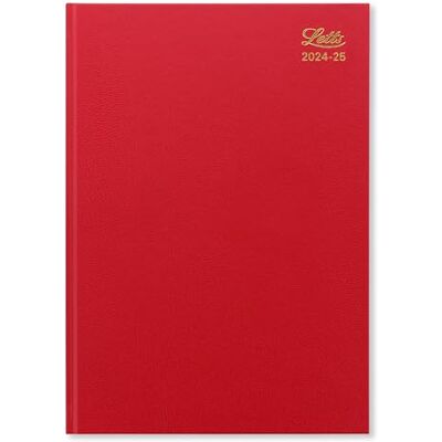Letts of London Standard A4 akademisk 2024/2025 veckodagbok röd Letts of London Standard A4 akademisk 2024/2025 veckodagbok röd