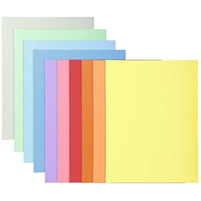 Exacompta Super fyrkantiga klippmappar, 24 x 32 cm, 220 g – blandade färger (10-pack) Exacompta Super fyrkantiga klippmappar, 24 x 32 cm, 220 g – blandade färger (10-pack)