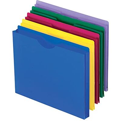 Esselte Pendaflex genomskinliga polyfiljackor, brevstorlek, blandade färger, 10 per förpackning (50990) Esselte Pendaflex genomskinliga polyfiljackor, brevstorlek, blandade färger, 10 per förpackning (50990)