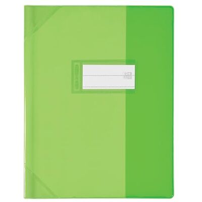 Oxford 25 anteckningsboksskydd 17 x 22 cm stark linje PVC genomskinlig 15/100:e grön Oxford 25 anteckningsboksskydd 17 x 22 cm stark linje PVC genomskinlig 15/100:e grön