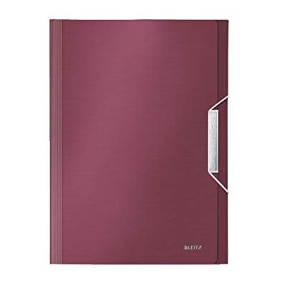 Leitz 39570028 mapp stil ficka med fack Stil, A4, 6 fack, PP, granatröd Leitz 39570028 mapp stil ficka med fack Stil, A4, 6 fack, PP, granatröd