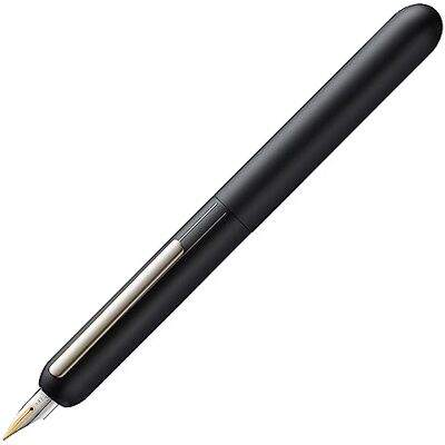 Lamy dialog 3 reservoarpennor 074 – fascinerande reservoarpenna i mattsvart lackfinish med roterande mekanism och med helt infällbar, partiellt platinerad 14 k – guldfjäder – fjäderstyrka OB Lamy dialog 3 reservoarpennor 074 – fascinerande reservoarpenna i mattsvart lackfinish med roterande mekanism och med helt infällbar, partiellt platinerad 14 k – guldfjäder – fjäderstyrka OB