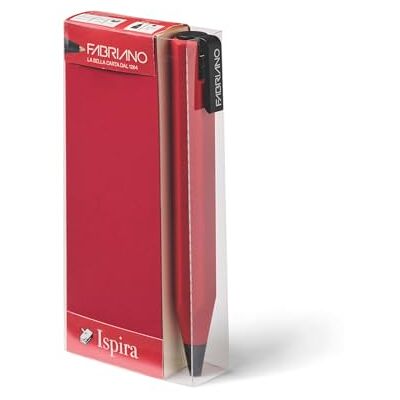 Fabriano 06803006 – Inspira Shorty Pen set med kulspetspenna, röd, anteckningsblock, skissblock, för designers, studenter, konstnärer och skrivälskare Fabriano 06803006 – Inspira Shorty Pen set med kulspetspenna, röd, anteckningsblock, skissblock, för designers, studenter, konstnärer och skrivälskare
