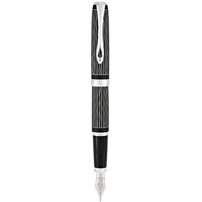 DIPLOMAT Excellence A+/Wave Guillocherad Lapis svart/reservoarpenna/med presentbox/reservoarpenna – M DIPLOMAT Excellence A+/Wave Guillocherad Lapis svart/reservoarpenna/med presentbox/reservoarpenna – M