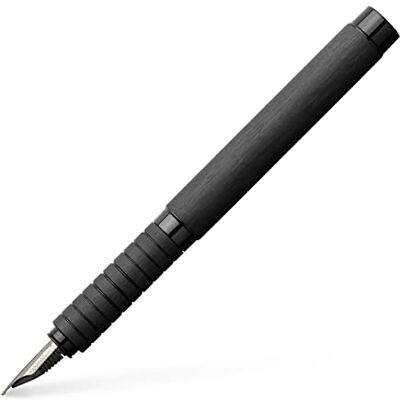 Faber-Castell Essentio 148483 reservoarpenna spets B aluminium svart Faber-Castell Essentio 148483 reservoarpenna spets B aluminium svart