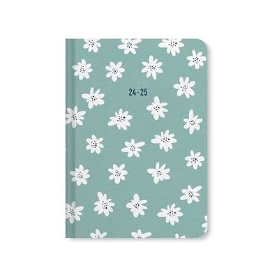 Letts of London Daisies A6 Academic 2024/2025 dag till en sida med mötesdagbok Mint Letts of London Daisies A6 Academic 2024/2025 dag till en sida med mötesdagbok Mint