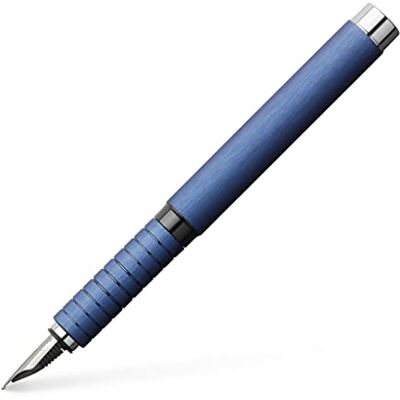 Faber-Castell 148443 – Reservoarpenna Essentio, fjäder B, aluminium blå Faber-Castell 148443 – Reservoarpenna Essentio, fjäder B, aluminium blå