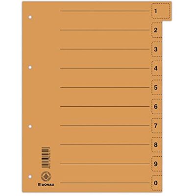 DONAU 8611001-12 avdelare 50-pack/färg: orange/kartongregister bred Tillverkad av återvunnen kartong/för DIN A4 4-hålsstansflikar avdelare mapp register/blå ängel/tillverkad i EU DONAU 8611001-12 avdelare 50-pack/färg: orange/kartongregister bred Tillverkad av återvunnen kartong/för DIN A4 4-hålsstansflikar avdelare mapp register/blå ängel/tillverkad i EU