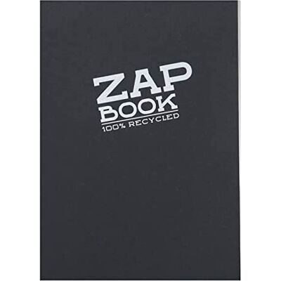 Clairefontaine 3364C Zap Book Collato Notebook 160 ark 100% återvunnet skisspapper A5 14,8 x 21 cm 80g svart omslag 5-pack anteckningsböcker Clairefontaine 3364C Zap Book Collato Notebook 160 ark 100% återvunnet skisspapper A5 14,8 x 21 cm 80g svart omslag 5-pack anteckningsböcker