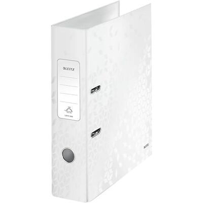 Leitz WOW Gaffelpärm, A4, 80 mm bred rygg, vit, 10050001, design kan variera Leitz WOW Gaffelpärm, A4, 80 mm bred rygg, vit, 10050001, design kan variera