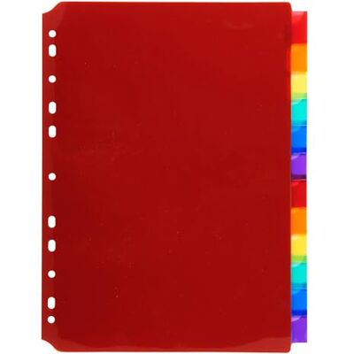 Exacompta Ref. 3912E kartong med 10 genomskinliga polypropenavdelare med 12 neutrala flikar med etikettdörr levereras med en avtagbar etikettbräda A4-format för arkivering Exacompta Ref. 3912E kartong med 10 genomskinliga polypropenavdelare med 12 neutrala flikar med etikettdörr levereras med en avtagbar etikettbräda A4-format för arkivering