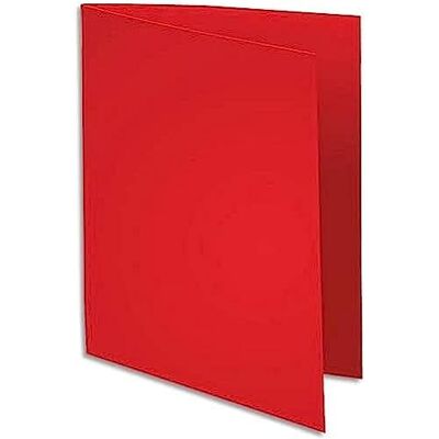 Exacompta Ref 340012E Förpackning med 100 pastellfärgade SUPER 160 g/m2 halvhårda mappar PEFC™-certifierade mappar storlek 24 x 32 cm för A4-format färg röd Exacompta Ref 340012E Förpackning med 100 pastellfärgade SUPER 160 g/m2 halvhårda mappar PEFC™-certifierade mappar storlek 24 x 32 cm för A4-format färg röd