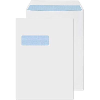 Blake Everyday 324 x 229 mm 100 Gsm Ficka Självförslutande Fönster 13892 Vit, Förpackning Med 500 Blake Everyday 324 x 229 mm 100 Gsm Ficka Självförslutande Fönster 13892 Vit, Förpackning Med 500