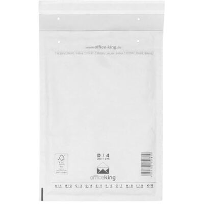 OfficeKing 100 bubbelkuvert D4 vit 200 x 275 mm DIN B5 C5+ (10 storlekar valbara luftkuddar, förpackning, vadderade kuvert OfficeKing 100 bubbelkuvert D4 vit 200 x 275 mm DIN B5 C5+ (10 storlekar valbara luftkuddar, förpackning, vadderade kuvert
