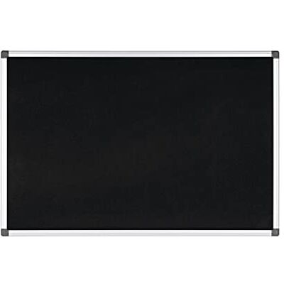 Bi-Office Maya Anslagstavla med aluminiumram, 90 x 60 cm, svart filt Bi-Office Maya Anslagstavla med aluminiumram, 90 x 60 cm, svart filt