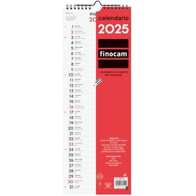 Finocam Neutral väggkalender för att skriva 2025 månadslayout januari 2025 december 2025 (12 månader) italienska Finocam Neutral väggkalender för att skriva 2025 månadslayout januari 2025 december 2025 (12 månader) italienska