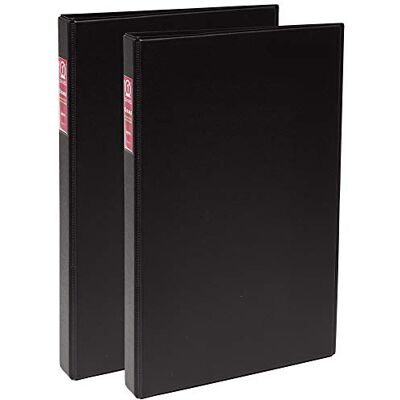 Avery Legal-size hållbara 3 ringpärmar, 2,5 cm runda ringar, rymmer 21,5 cm x 35,5 cm papper, svart, 2-pack (17709) Avery Legal-size hållbara 3 ringpärmar, 2,5 cm runda ringar, rymmer 21,5 cm x 35,5 cm papper, svart, 2-pack (17709)