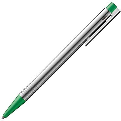 Lamy logotyp matt grön – kulspetspenna i ett elegant och robust fodral i rostfritt stål – linjebredd M – inklusive stor kapacitet refill M 40 cm grön Lamy logotyp matt grön – kulspetspenna i ett elegant och robust fodral i rostfritt stål – linjebredd M – inklusive stor kapacitet refill M 40 cm grön