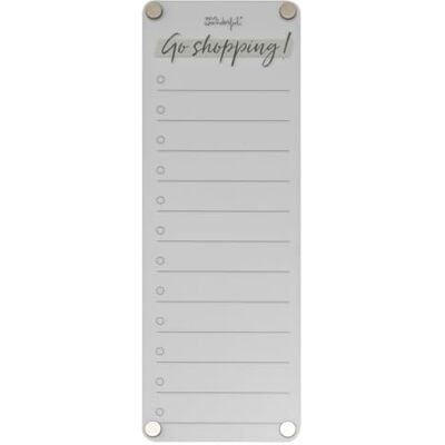 Mr. Wonderful Magnetisk genomskinlig whiteboard inköpslista Gå shopping! Genomskinlig inköpslista med magnetisk baksida Mr. Wonderful Magnetisk genomskinlig whiteboard inköpslista Gå shopping! Genomskinlig inköpslista med magnetisk baksida