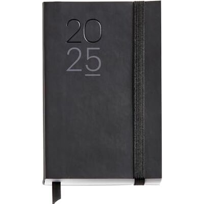 Miquelrius Agenda 2025, dagbok 90 x 140 mm, dagskalender, flexibelt omslag av liknande insytt läder, 80 g/m² papper, katalanska, engelska och portugisiska Miquelrius Agenda 2025, dagbok 90 x 140 mm, dagskalender, flexibelt omslag av liknande insytt läder, 80 g/m² papper, katalanska, engelska och portugisiska
