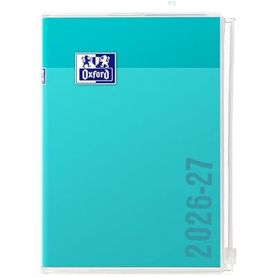 Oxford Anpassningsbar skoldagbok CREATION ZIP Sept 2022 Sept 2023 Dagsformat 12 x 18 cm PVC-omslag med ZIP-stängning turkos bakgrund Oxford Anpassningsbar skoldagbok CREATION ZIP Sept 2022 Sept 2023 Dagsformat 12 x 18 cm PVC-omslag med ZIP-stängning turkos bakgrund