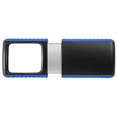 WEDO 271741503 förstoringsglas utomhus rektangulärt förstoringsglas (med LED-belysning inklusive batteri) svart/blå, 5 x 1,5 x 12 cm WEDO 271741503 förstoringsglas utomhus rektangulärt förstoringsglas (med LED-belysning inklusive batteri) svart/blå, 5 x 1,5 x 12 cm