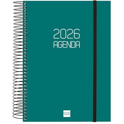 Finocam Dagbok 2026 1 dag sida januari december (12 månader) Årlig dagbok 2026 med elastiskt gummi Beta PP-lock – grön – portugisiska Finocam Dagbok 2026 1 dag sida januari december (12 månader) Årlig dagbok 2026 med elastiskt gummi Beta PP-lock – grön – portugisiska