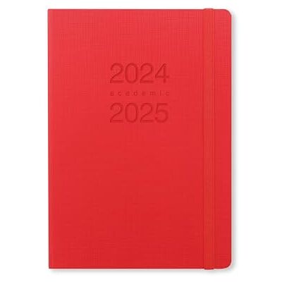 Letts of London Memo A5 akademisk 2024/2025 veckodagbok röd Letts of London Memo A5 akademisk 2024/2025 veckodagbok röd