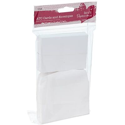 Papermania ATC-kort/kuvert (50-pack) vit Papermania ATC-kort/kuvert (50-pack) vit