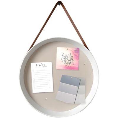 Wintem 39 cm rund kork väggtavla för anteckningar, foton och påminnelser med enkel montering, stiftanvändning och naturlig design perfekt för hem och kontor Wintem 39 cm rund kork väggtavla för anteckningar, foton och påminnelser med enkel montering, stiftanvändning och naturlig design perfekt för hem och kontor