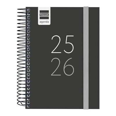 Finocam Sekundär agenda kurs 2025 2026 1 dag September 2025 juni 2026 (kurs) + juli och augusti sammanfattad svart spansk Finocam Sekundär agenda kurs 2025 2026 1 dag September 2025 juni 2026 (kurs) + juli och augusti sammanfattad svart spansk