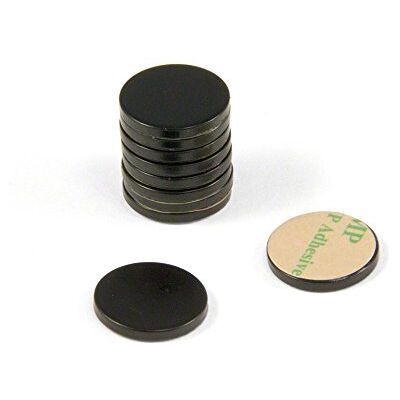 first4magnets Magnet Expert 16 mm dia x 2 mm tjock svartmålad mild stålskiva med 3M självhäftande (paket med 10) first4magnets Magnet Expert 16 mm dia x 2 mm tjock svartmålad mild stålskiva med 3M självhäftande (paket med 10)