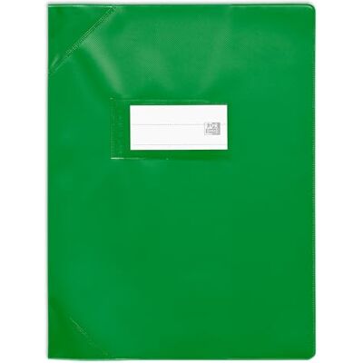 Oxford 25 anteckningsboksskydd 17 x 22 cm stark linje PVC ogenomskinlig 15/100:e grön Oxford 25 anteckningsboksskydd 17 x 22 cm stark linje PVC ogenomskinlig 15/100:e grön