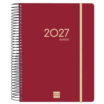 Finocam Ikon Daily Planner 16-Month 1 Day per Page · September 2026 to December 2027 Burgundy · International Day-to-page diary Finocam Ikon Daily Planner 16-Month 1 Day per Page · September 2026 to December 2027 Burgundy · International Day-to-page diary