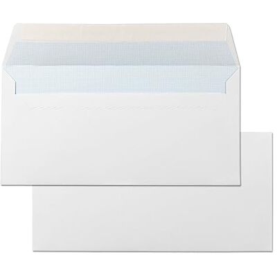 m-office Papperskuvert, Vit på papper, Standard Kommersiell kuvert 120 x 176 mm, På papper med stängning silikonband för inbjudningar, frakt eller förvaring · (1000 st, 120x176mm) m-office Papperskuvert, Vit på papper, Standard Kommersiell kuvert 120 x 176 mm, På papper med stängning silikonband för inbjudningar, frakt eller förvaring · (1000 st, 120x176mm)
